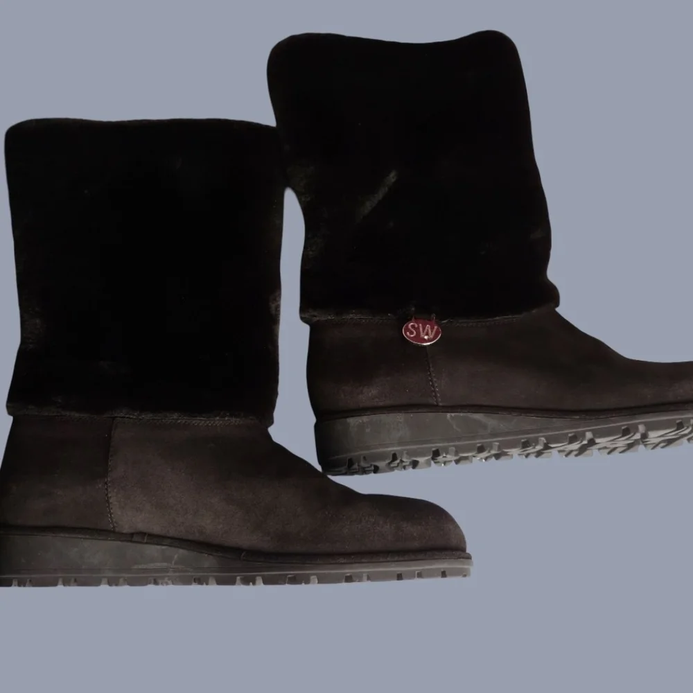 Stuart Weitzman‎ Womens Winter Boots 9.5 Brown